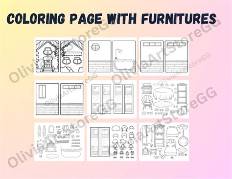 Toca Boca Coloring Page Apartment House Uncolour Toca Boca Life