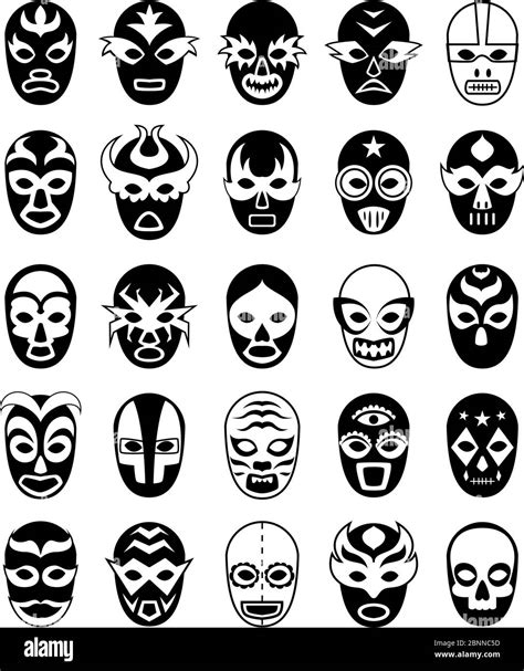 Lucha libre masks mexico Stock Vector Images - Alamy