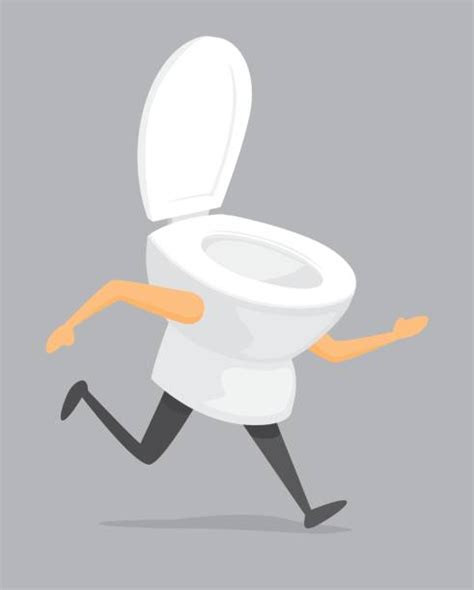 running toilet illustrations royalty  vector graphics clip art