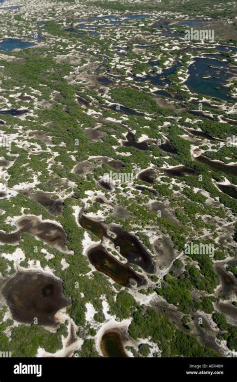 Aerial view of Lençois Maranhenses Maranhão Brazil Stock Photo Alamy