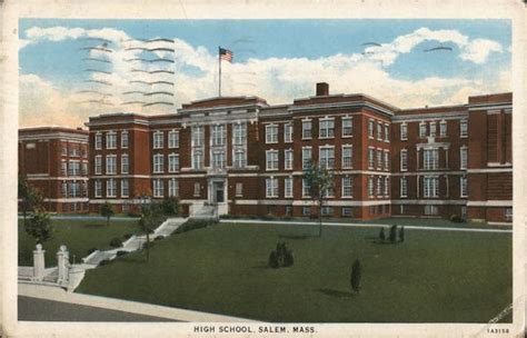 High School Salem Ma Postcard