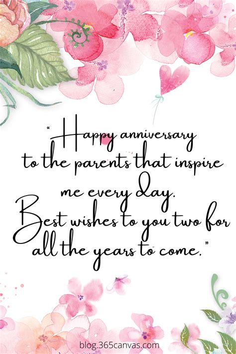 66 Happy Anniversary Wishes, Quotes, And Poems For Parents - 365Canvas Blog | Happy anniversary ...