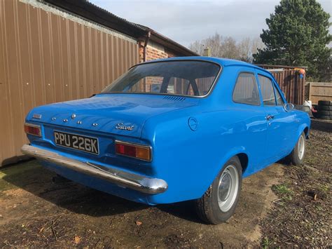 Ford Mk1 Escort Rs1600 Model 1972 In Rare Original Monza Blue Runs