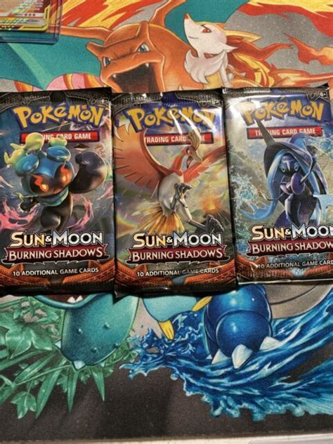 Pokémon Tcg Sun And Moon Burning Shadows Booster Pack 10 Cards For