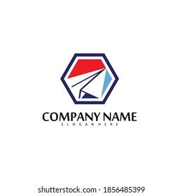 Paper Plane Logo Vector Illustration Template Stock Vector (Royalty ...