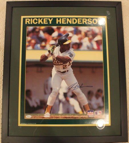 Rickey Henderson Autographed Memorabilia Signed Photo Jersey