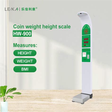 Coin Operated Bmi Scale Ultrasonic Height And Weight Machine For Hospital China Height And