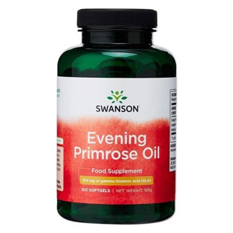 Swanson 月見草油 高效 Evening Primrose Oil Softgels 1300mg 100 s