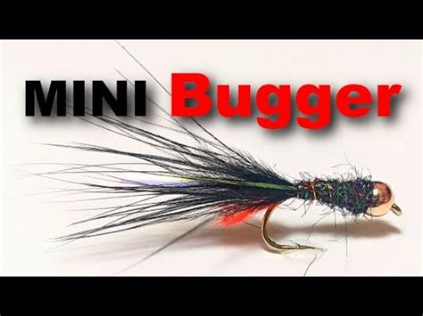 Fly Tying Mini Bugger Black For Trout And Grayling Streamer Tutorial