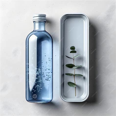 premium photo vector realistic  bottle  box mockup design