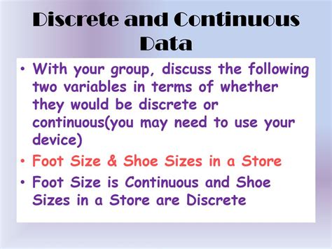 Discrete And Continuous Data Part 1 Ppt Download