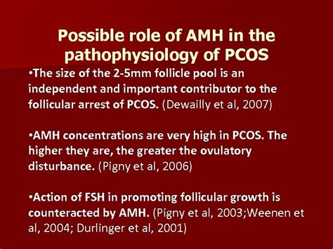 Anti Mullerian Hormone In The Pathophysiology Of Pcos Roy