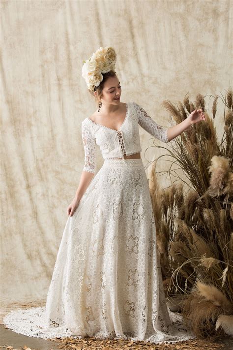 Bridal Separates Boho Crochet Dress Dreamers And Lovers