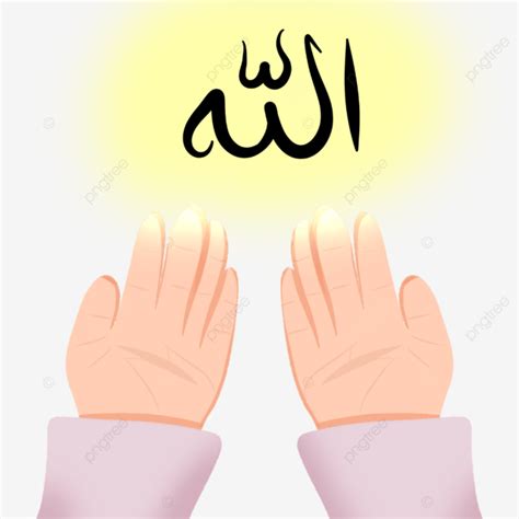 Berdoa Kepada Allah Clipart Berdoa Allah Kartun Png Transparan