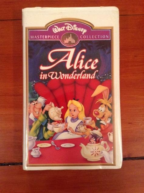 VINTAGE VHS TAPE DISNEY MASTERPIECE COLLECTION ALICE IN WONDERLAND