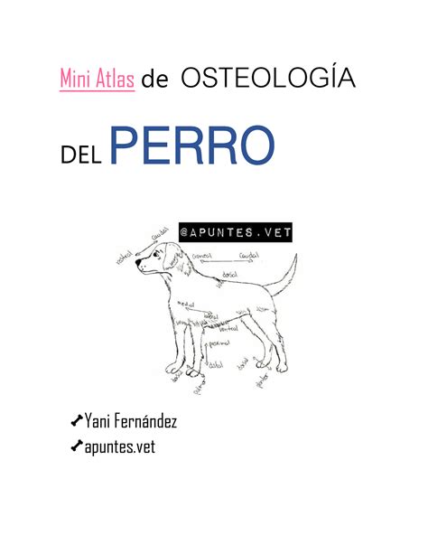 Mini Atlas de Osteología Mini Atlas de OSTEOLOGÍA DEL PERRO Yani Fern