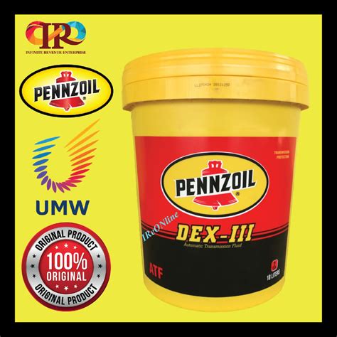 Pennzoil Atf Dex Iii 18l Auto And Power Shift Transmission Dexron