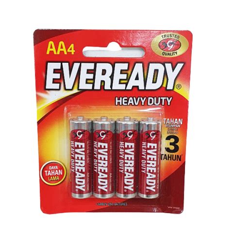 Isi 4 Eveready Baterai AAA Heavy Duty Merah