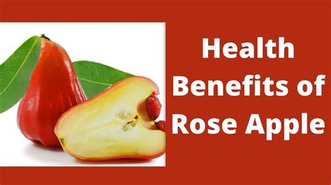 Health Benefits Of Rose Apple Healthy Well Youtube