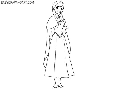 How To Draw Frozen Anna