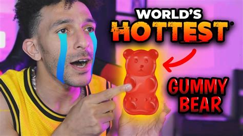 I ATE THE WORLD S HOTTEST GUMMY BEAR YouTube