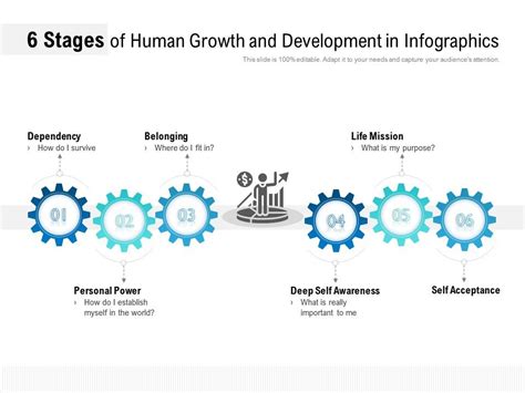 6 Stages Of Human Growth And Development In Infographics Presentation