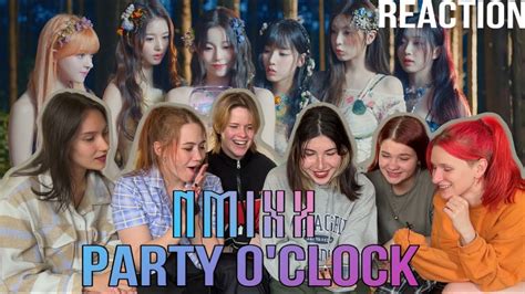 SUB REACTION NMIXX Party OClock M V THEORY HANAMI YouTube