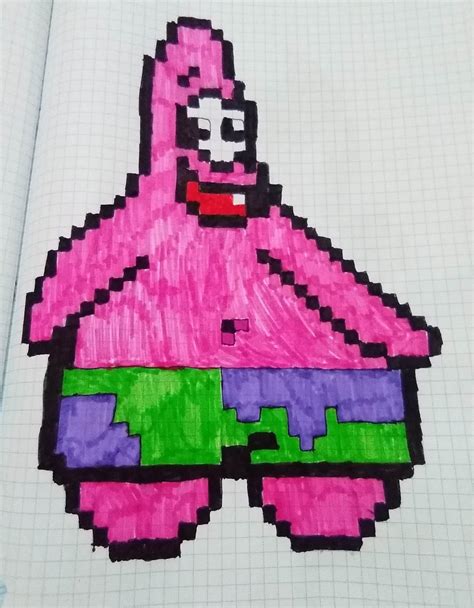 pixel art patrick star by doctabug on DeviantArt