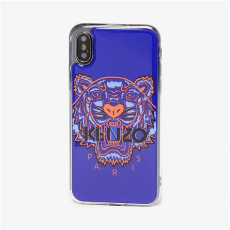 凯卓 Kenzo 深海蓝色 手机壳 Tiger iPhone X XS手机壳 F96COKIFXTGR 75 TU 小迈步海淘品牌官网