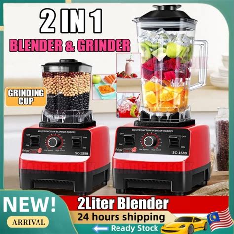 2L Heavy Duty Blender Silver Crest Blender High Quality Electric High