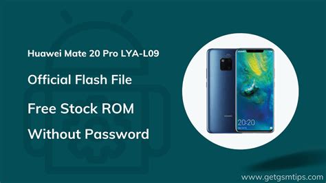 Huawei Mate Pro Lya L Firmware Flash File Stock Rom