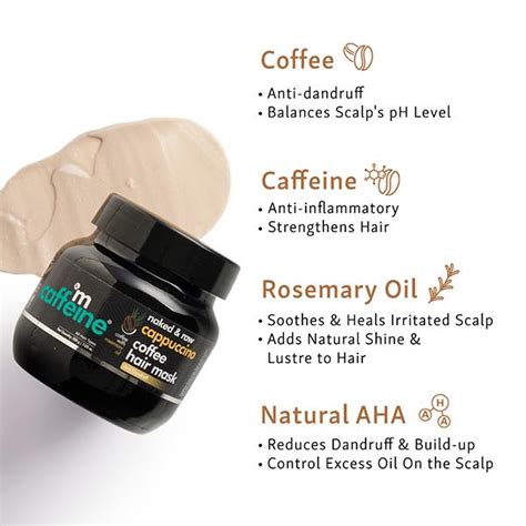 Mcaffeine Naked Raw Cappuccino Coffee Hair Mask 200 Gm JioMart