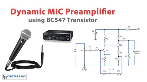 Dynamic Mic Preamplifier Circuit