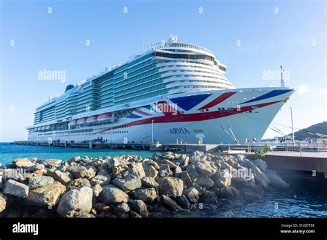 Pando Arvia Cruise Ship Berthed In Dock Road Town Tortola The British