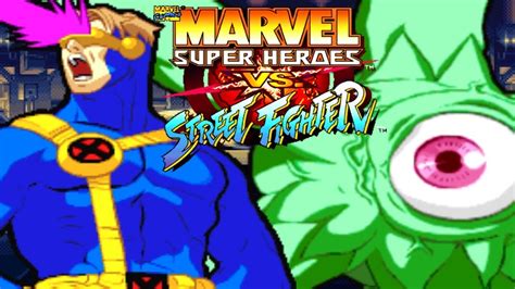 Marvel Super Heroes Vs Street Fighter Cyclops Shuma Gorath Youtube