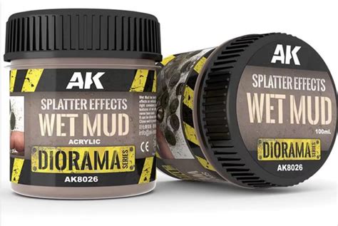 AK Diorama Splatter Effects Wet Mud 100ml Imperial Games