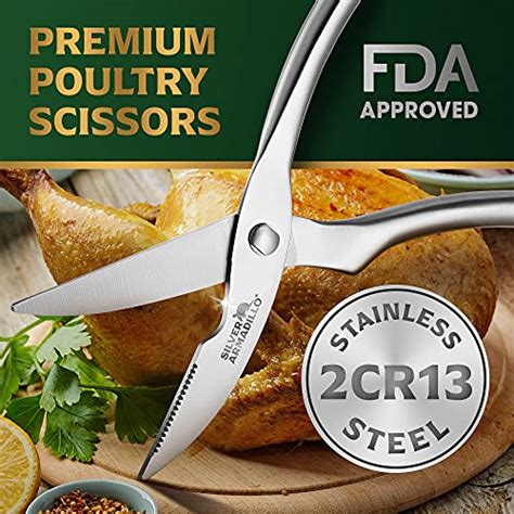 Heavy Duty Stainless Steel Poultry Shears For Bone Chicken Meat Fish