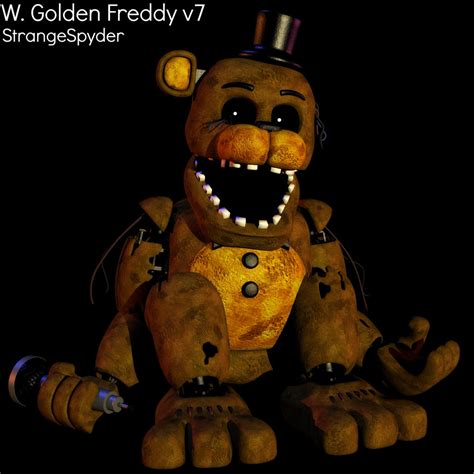 Withered Golden Freddy V7 By Wierdspyder On Deviantart