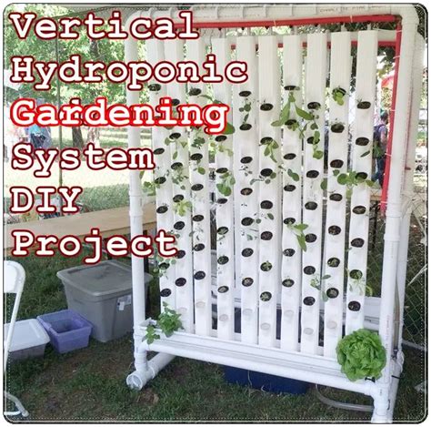 Vertical Hydroponic Gardening System DIY Project - Homesteading - The Homestead Survival