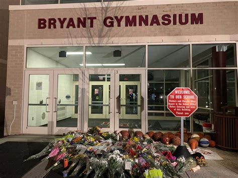 Heres The Memorial For Kobe Bryant Out Front Of Lower Merion High School The Gym Where A