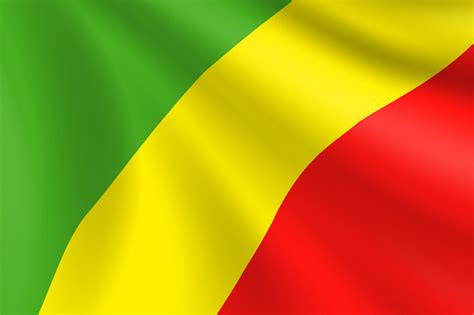 Flag Of Congo Congolese Flag Vector Flag Background Stock Illustration Stock Illustration ...