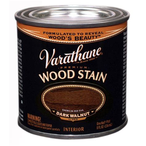 Varathane 8 Oz Dark Walnut Wood Interior Stain 266198 The Home Depot