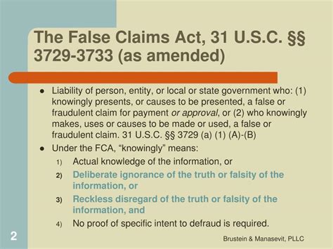 Ppt False Claims Act And Other Enforcement Tools Powerpoint