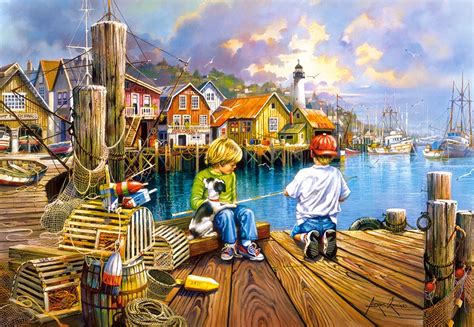 At The Dock 1000 Teile CASTORLAND Puzzle Online Kaufen