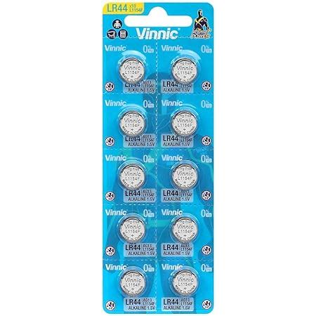 Pack Di 10 Vinnic L1154 F LR44 AG13 1 5 V Alkaline Amazon It Elettronica