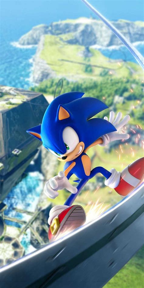 Sonic The Hedge Is Flying Through The Air