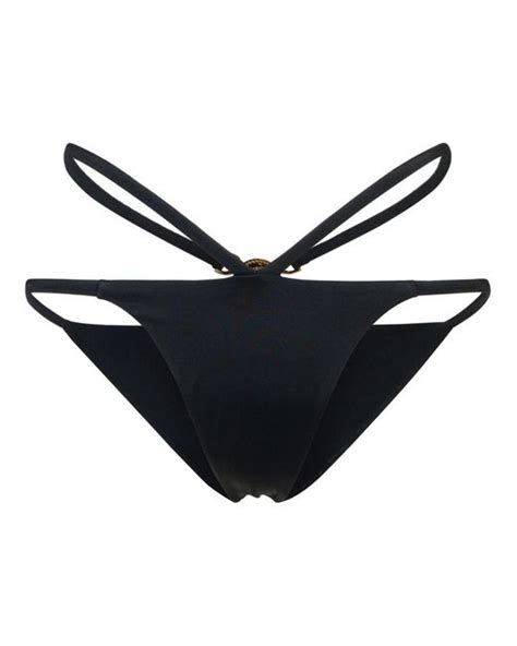 Versace Bikini Bottoms In Black Lyst