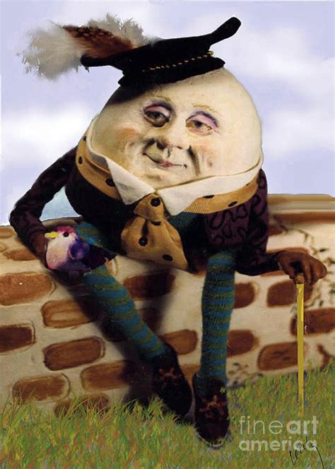 Humpty Dumpty Sculpture By Cecily Mitchell