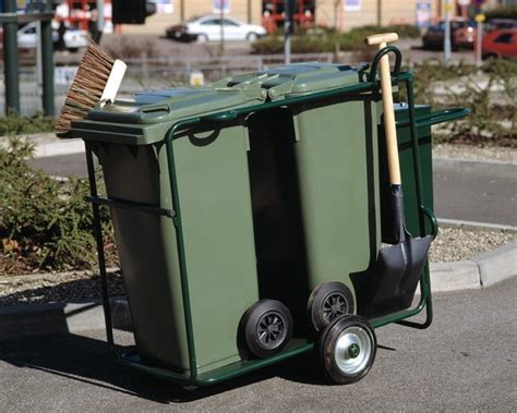 Mobile Orderly Street Cleaning Barrow Single Dual External Waste