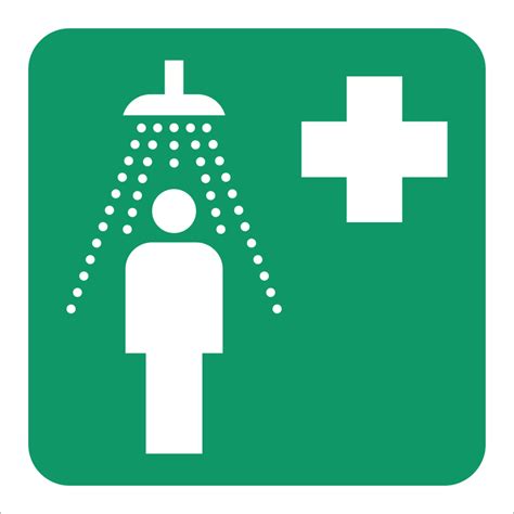 GA20 - SABS Safety shower safety sign | Safety Signs & Equipment